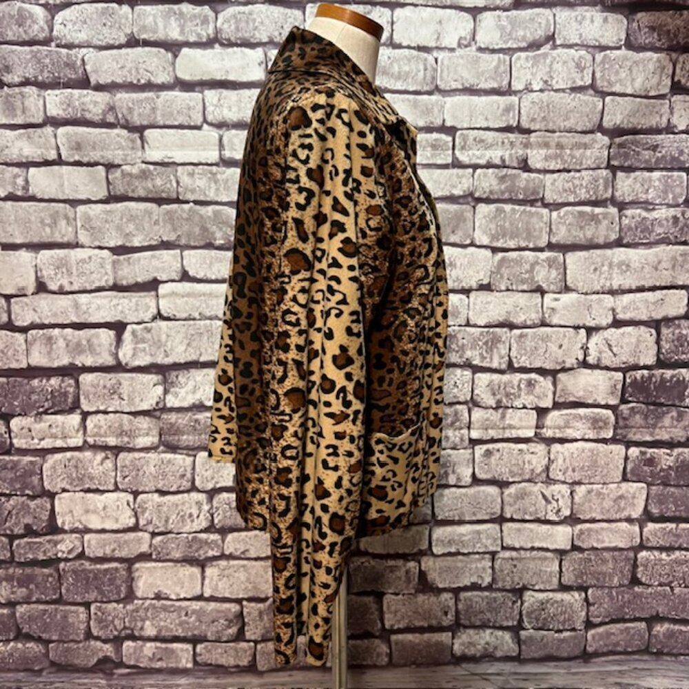 Tan Jay Black, Brown & Beige Animal Print Jacket Size 10 - Picture 8 of 9